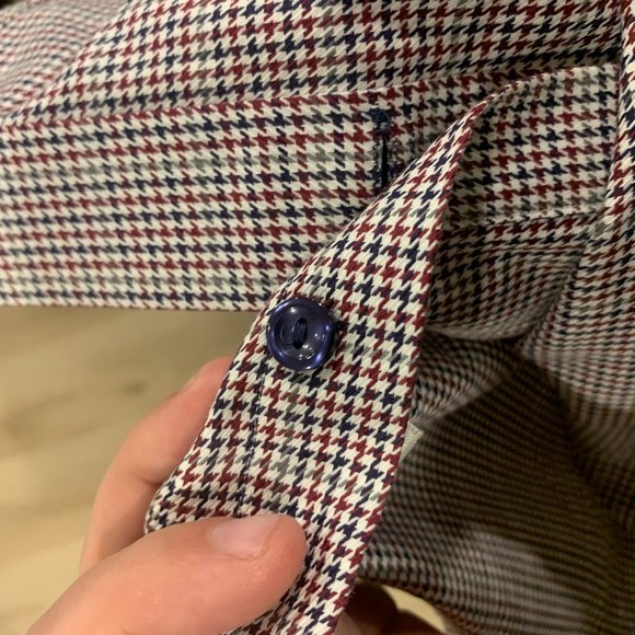 Eton Men's Luxury Button up dress shirt 39 15.5 neck missing top button - Picture 7 of 13
